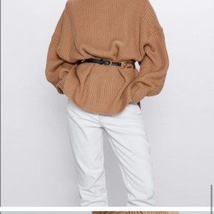 Zara Oversized Wool/Acrylic Blend Sweater Medium.